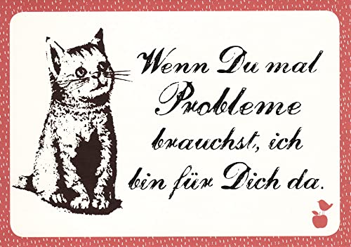 MainSpatzen Postkarte Sprüche & Humor Wenn Du mal Probleme brauchst, von MainSpatzen