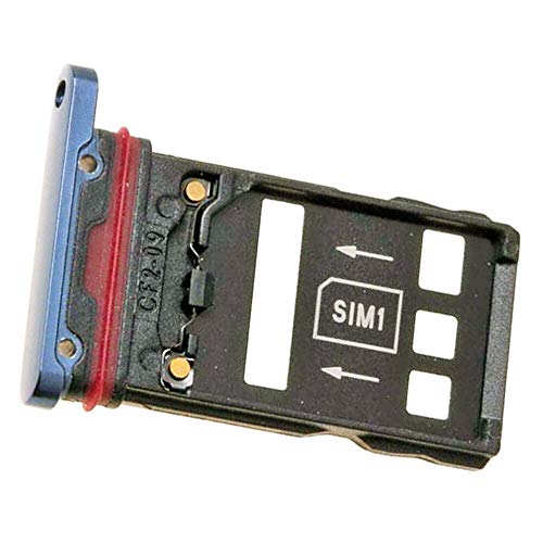 Huawei Mate 20 Pro (LYA-L29C, LYA-L09C) Simkartenhalter und Nano-SD Card Fach, Original Ersatzteil, Blau von Mainhattan Mobile