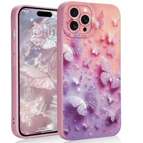 Mainrenka Kawaii Schutzhülle für iPhone 16 Pro Max mit Schmetterling, trendig, ästhetisch, niedlich, bunt, stoßfestes Design, schlanke Passform, für Damen und Mädchen Mainrenka Kawaii Schutzhülle für iPhone 16 Pro Max mit Schmetterling, trendig, ästhetisch, niedlich, bunt, stoßfestes Design, schlanke Passform, für Damen und Mädchen von Mainrenka