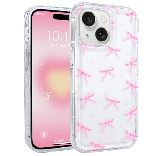 Mainrenka Niedliche, transparente Schutzhülle für iPhone 11, trendige, ästhetische, stilvolle Schutzhülle mit Kawaii-Schleife, iPhone-Hülle für Damen und Mädchen Mainrenka Niedliche, transparente Schutzhülle für iPhone 11, trendige, ästhetische, stilvolle Schutzhülle mit Kawaii-Schleife, iPhone-Hülle für Damen und Mädchen von Mainrenka