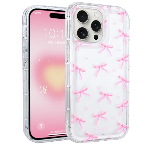Mainrenka Niedliche, transparente Schutzhülle für iPhone 12 Pro Max, trendige, ästhetische, stilvolle Schutzhülle mit Kawaii-Schleife, iPhone-Hülle für Damen und Mädchen Mainrenka Niedliche, transparente Schutzhülle für iPhone 12 Pro Max, trendige, ästhetische, stilvolle Schutzhülle mit Kawaii-Schleife, iPhone-Hülle für Damen und Mädchen von Mainrenka