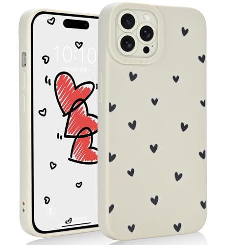 Mainrenka Schutzhülle für iPhone 13 Pro MaxCase, stoßfest, schlankes Design, für Damen und Mädchen, Weiß von Mainrenka