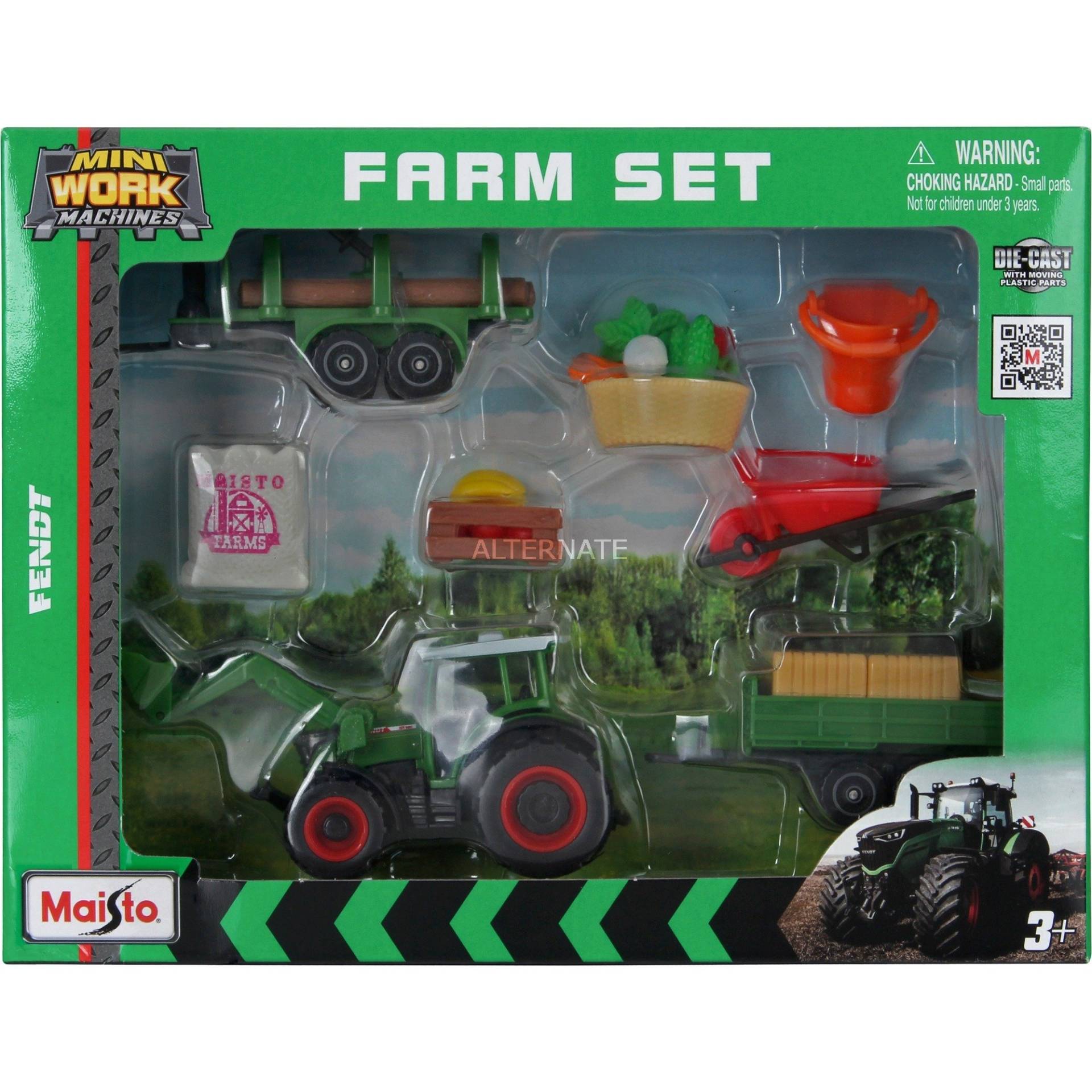 Mini Work Machines Fendt Farm Play Set , Modellfahrzeug von Maisto