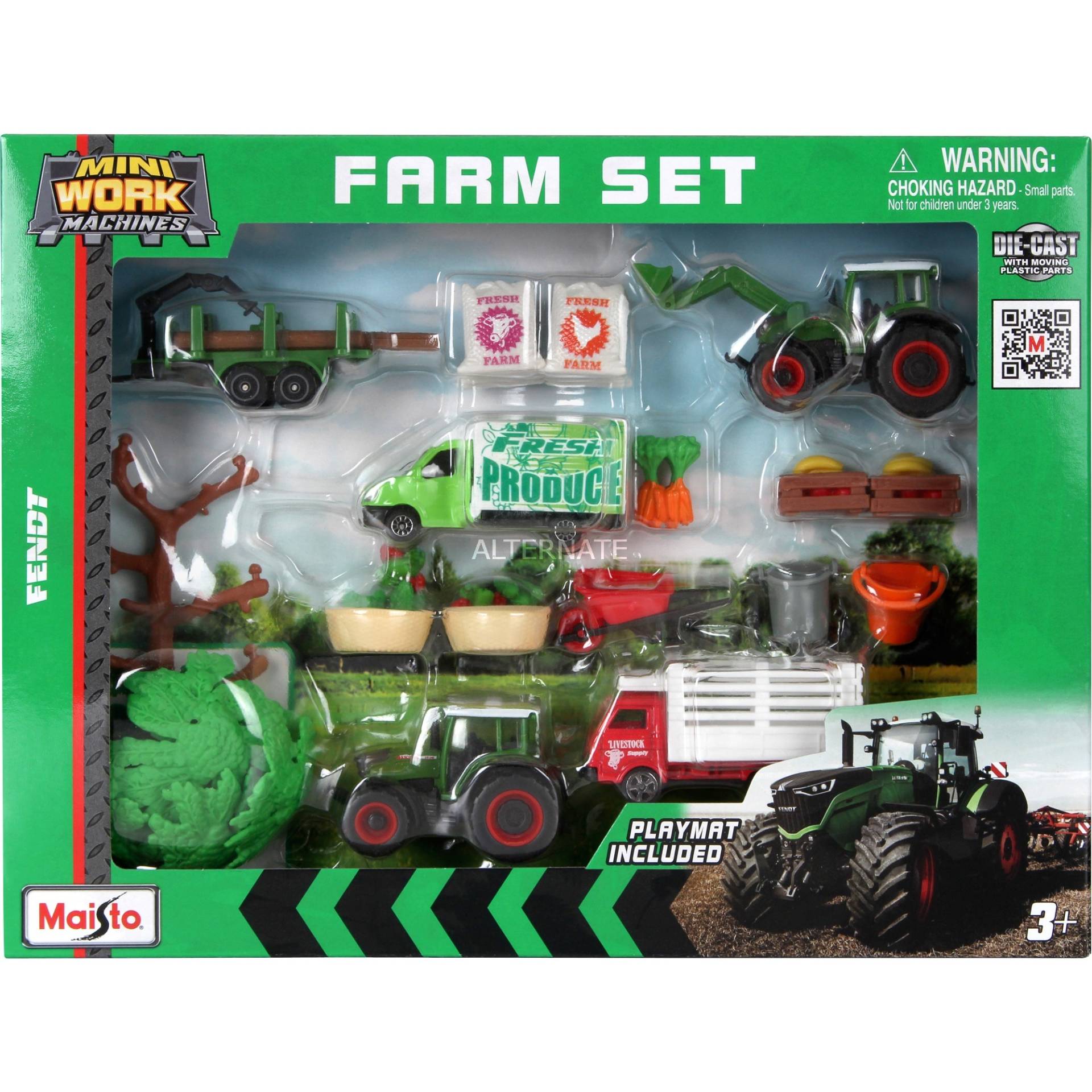 Mini Work Machines Fendt Super Farm Play-Set, Modellfahrzeug von Maisto