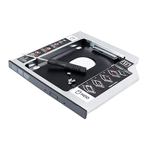 Festplattenrahmen für Asus ROG GL550JK GL551JK GL771JM GL752VW N551JW X553M Q500A Q550L Q550LF Q551L Laptop PC, SATA3 Second Solid State Drive Gehäuse, CD DVD Optical Bay von Maitlan