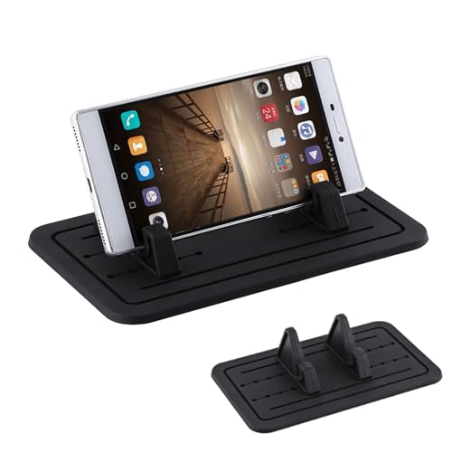 Handyhalterung Auto Gummimatte - Silikon Auto Pad Matte, Universal Autoständerhalterung, Armaturenbrett Halterung mit rutschfestem Haftmatte für Smartphone von Majatou