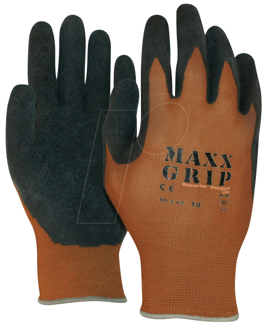 MAXX GRIP GR10 - Arbeitshandschuhe, Nylon, mit Nitril, Maxx Grip, Gr. 10 von Majestic