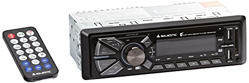 Majestic DAB-442 BT Autoradio RDS Stereo/DAB+ PLL, Bluetooth, Dual-USB, SD/AUX-IN-Eingänge, 180W (45W x 4ch), schwarz von Majestic