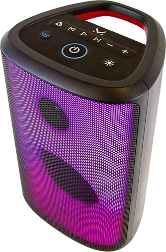 Majestic Flame 22 PRO - Bluetooth-Lautsprecher 5.3, 6 LED-Lichteffekte, USB/AUX-IN/MIC, wiederaufladbarer Akku, TWS-Funktion, Tragegriff von Majestic