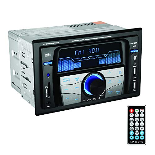 Majestic SV 517 RDS BT DAB Autoradio FM Stereo DAB+ Bluetooth, Dual DIN, USB/SD/AUX-IN, USB Charger, 180W (45x4ch), Schwarz von Majestic