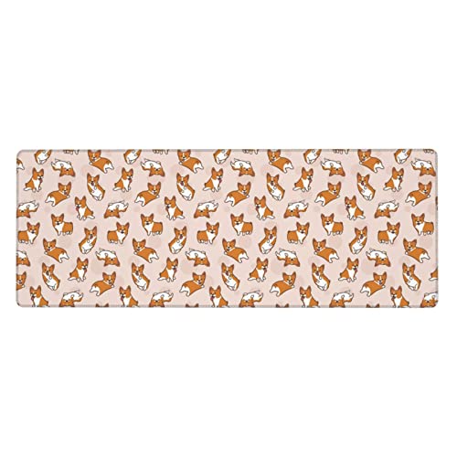Makachen Corgi großes Mauspad, niedliche erweiterte Gaming-Schreibtisch-Dekoration, Büro-Schreibtischmatte, Computer-PC-Laptop-Pads für Schule, Büro, Zuhause und Spiel, 30,5 x 78,9 cm Makachen Corgi großes Mauspad, niedliche erweiterte Gaming-Schreibtisch-Dekoration, Büro-Schreibtischmatte, Computer-PC-Laptop-Pads für Schule, Büro, Zuhause und Spiel, 30,5 x 78,9 cm von Makachen