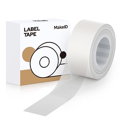 Makeid Etikettenband 16mm x 4m farbig Hitzebeständig Selbstklebend als Ersatz für Makeid L1/Q1/E1 Transparent von Makeid