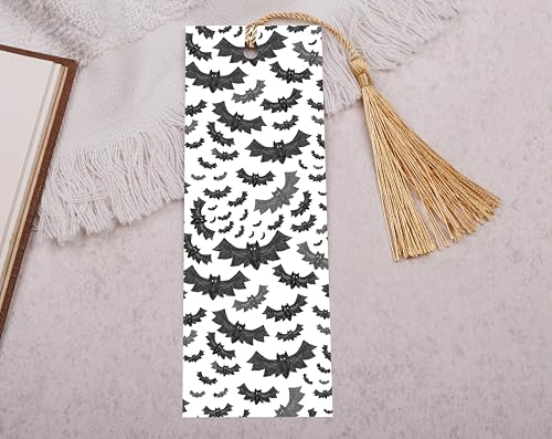 Making Meadows Goth Lesezeichen mit Quaste, Gothic-Lesezeichen mit Fledermaus-Design, einzigartige Papier-Lesezeichen mit Seidenlack, 15 cm x 5 cm, hergestellt in Großbritannien Making Meadows Goth Lesezeichen mit Quaste, Gothic-Lesezeichen mit Fledermaus-Design, einzigartige Papier-Lesezeichen mit Seidenlack, 15 cm x 5 cm, hergestellt in Großbritannien von Making Meadows