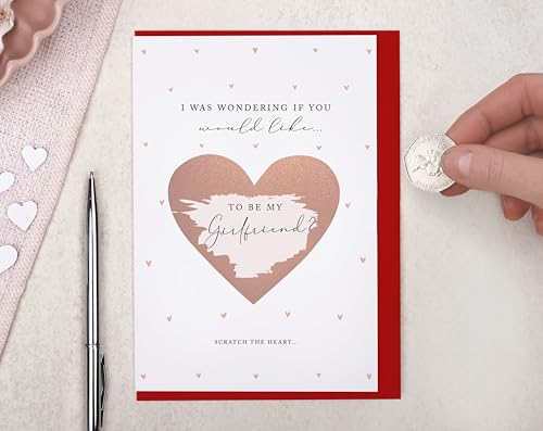 Making Meadows Karte mit Aufschrift "Will You Be My Girlfriend", Aufschrift "Will You Be My Girlfriend", mit Überraschungsherz, innen blanko, 16,8 x 11,5 cm, hergestellt in Großbritannien Making Meadows Karte mit Aufschrift "Will You Be My Girlfriend", Aufschrift "Will You Be My Girlfriend", mit Überraschungsherz, innen blanko, 16,8 x 11,5 cm, hergestellt in Großbritannien von Making Meadows