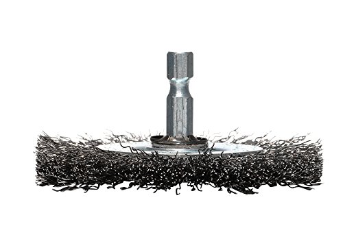Makita P-66880 Rundbürste Ø 100 mm, gewellt, verzinkter Stahldraht, 1/4"-Sechskant von Makita Werkzeug GmbH