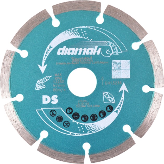 Diamanttrennscheibe Diamak, Ø 125mm Diamanttrennscheibe Diamak, Ø 125mm von Makita