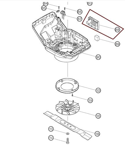 Makita 620939-7 Kontrolleur für Modell DLM460 Akku-Rasenmäher Makita 620939-7 Kontrolleur für Modell DLM460 Akku-Rasenmäher von Makita