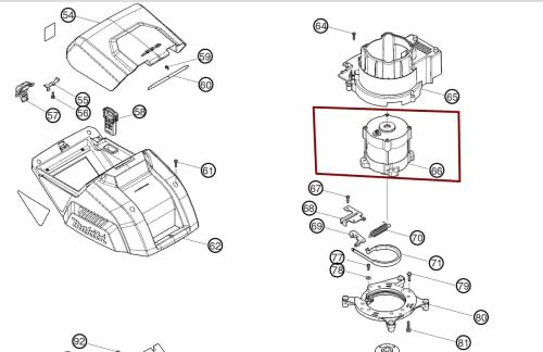 Makita 629374-6 Motor für Modell DLM460 Rasenmäher, 36V Makita 629374-6 Motor für Modell DLM460 Rasenmäher, 36V von Makita