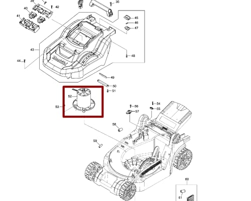 Makita 629A17-6 Motor für Modell DLM382 Akku Rasenmäher von Makita