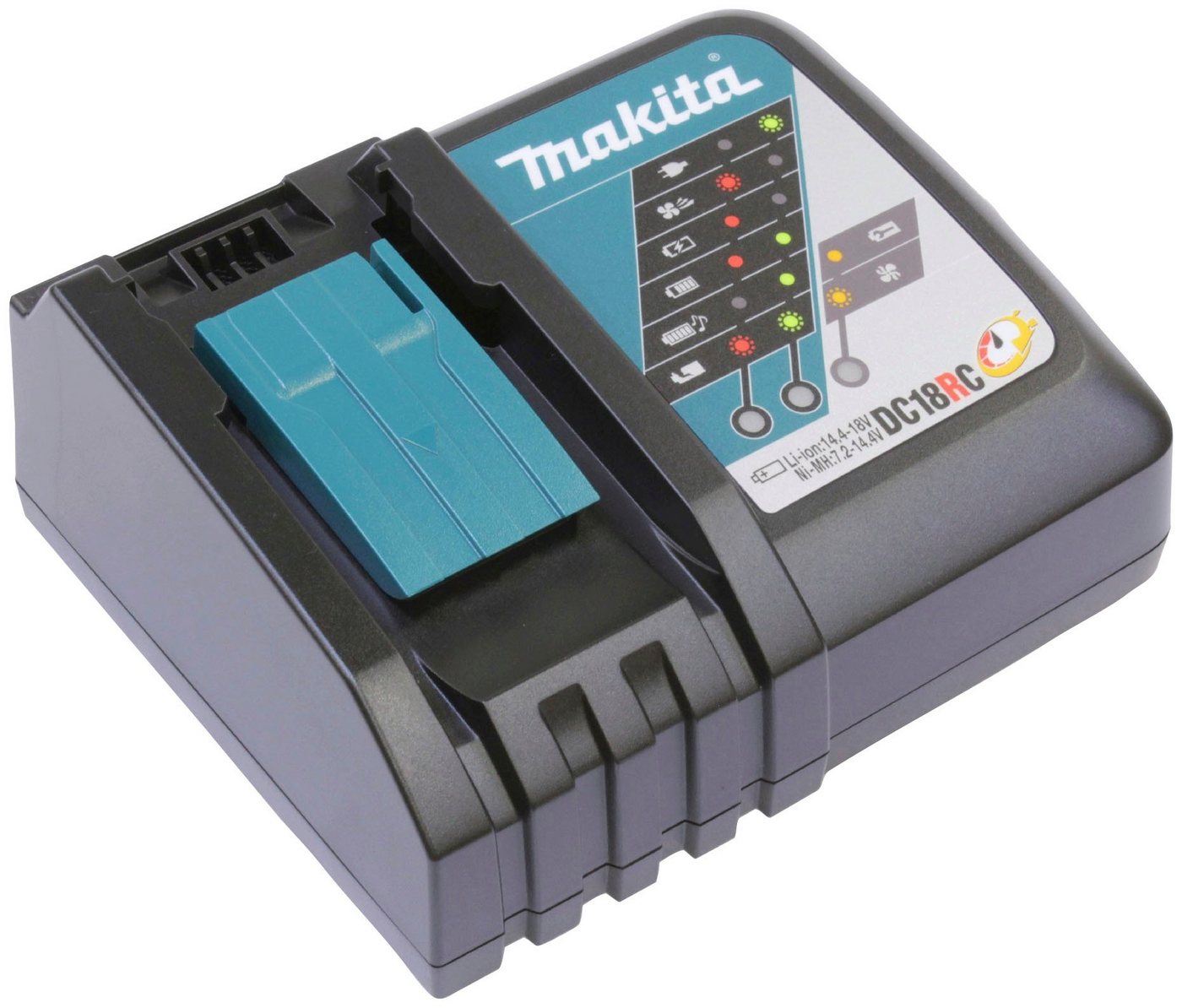 Makita 630718-5 Schnelllade-Gerät (für Akkus der LXT-Serie mit 14,4 V und 18 V) von Makita