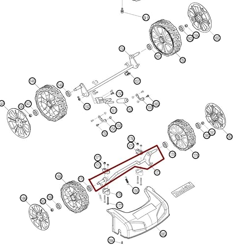 Makita 671001786 Vorderradachsen-Assey für Modell Rasenmäher Makita 671001786 Vorderradachsen-Assey für Modell Rasenmäher von Makita