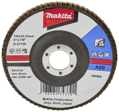 Makita D-27109 Fächerschleifscheibe Durchmesser 125mm 1St. Makita D-27109 Fächerschleifscheibe Durchmesser 125mm 1St. von Makita