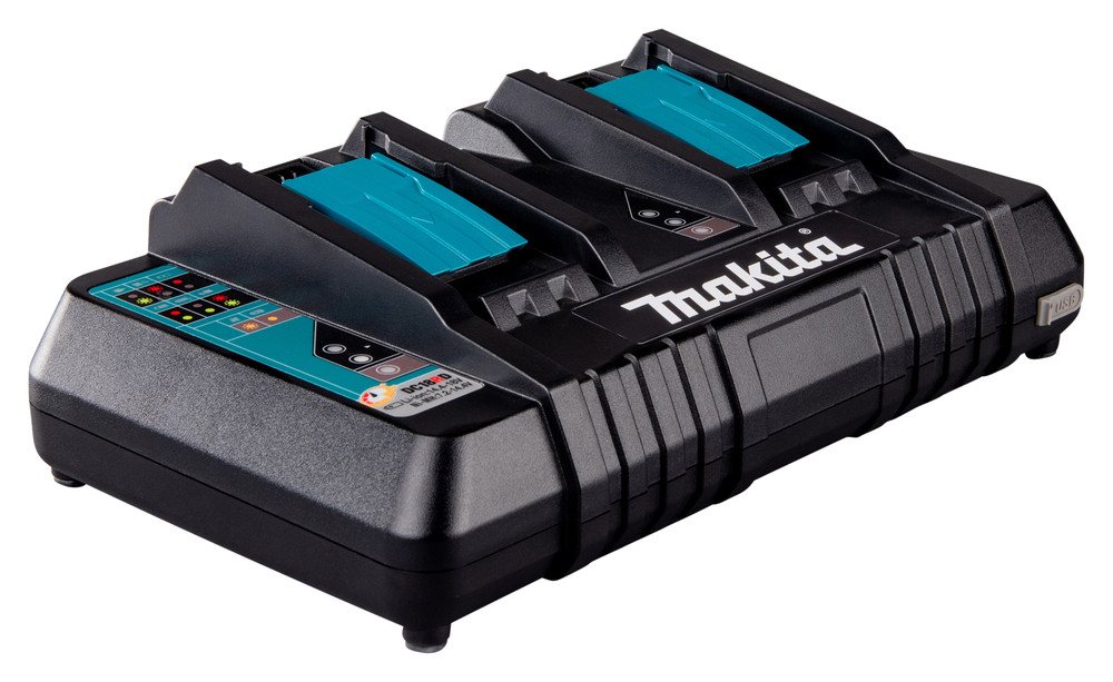 Makita DC18RD Akku-Ladestation (1-tlg., Schnellladegerät für 14,4 V und 18 V Akkus geeignet) von Makita