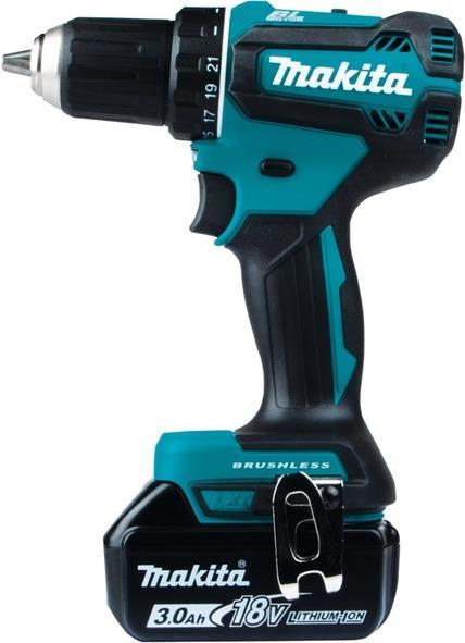 Makita DDF485RFJ Bohrmaschine Ohne Schlüssel 1900 U/min Schwarz - Blau 1,7 kg (DDF485RFJ) von Makita