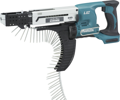 Makita DFR750Z - Schraubenzieher mit automatischer Zufuhr - schnurlos - 4 mm - ohne Batterie - 18 V von Makita