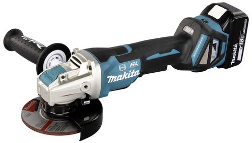 Makita DGA519RTJ Akku-Winkelschleifer 125mm inkl. 2. Akku, inkl. Ladegerät 18V 5Ah von Makita