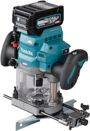 Makita RP001GZ - Akku-Oberfräse 40V- XGT- Frästiefe max. 60.0mm- Schnellbremse- (RP001GZ) von Makita