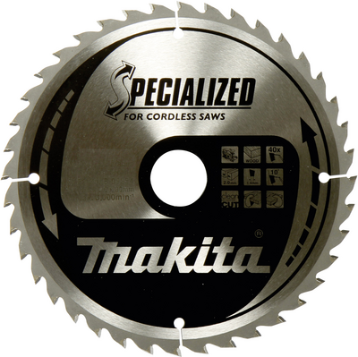 Makita Specialized - Kreissägeblatt - für Holz - 165 mm - 24 Zähne (B-32904) von Makita