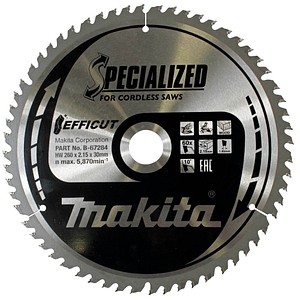 makita B-67284 EFFICUT Kreissägeblatt 260,0 mm, 60 Zähne von Makita