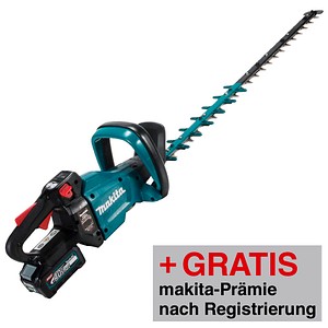 AKTION: makita UH005GD201 Akku-Heckenschere 40,0 V max., mit 2 Akkus mit Prämie nach Registrierung AKTION: makita UH005GD201 Akku-Heckenschere 40,0 V max., mit 2 Akkus mit Prämie nach Registrierung von Makita