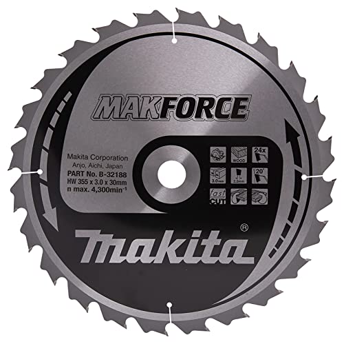 makita-b-08274 Festplatte 355 Säge Makforce x 3 mm 20 Felge 2,2 24Z Achse von 30 Grad makita-b-08274 Festplatte 355 Säge Makforce x 3 mm 20 Felge 2,2 24Z Achse von 30 Grad von Makita