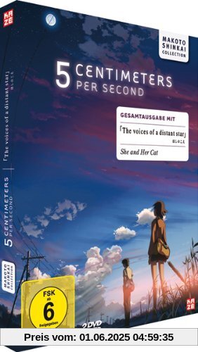 5 Centimeters Per Second / The Voices of a Distant Star / She and Her Cat (Gesamtausgabe) [2 DVDs] von Makoto Shinkai