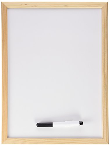 Makro Papier PM601 Whiteboard/Schreibtafel, mit Holzrahmen, 30 x 40 cm von Makro Paper