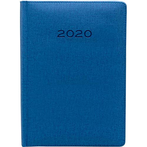 Terminkalender 20 MK 170 x 240 DIA Seite PU Blau von Makro Paper