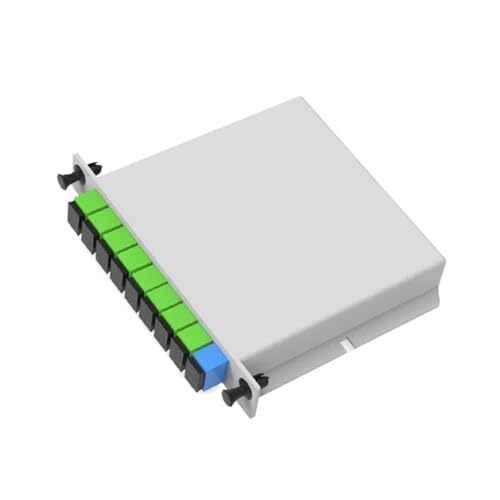 10 Stück SC APC/UPC PLC 1X8 Splitter Fiber Optical Box FTTH PLC Splitter Box mit 1X8 Planaren Wellenleiter Typ Optische Splitter (Color : SC 1U8A) von MalUan