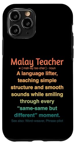 Malaiischer Lehrer Hülle für iPhone 11 Pro von Malay Teacher Gifts & Tees
