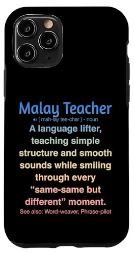 Malaiischer Lehrer Hülle für iPhone 11 Pro von Malay Teacher Gifts & Tees