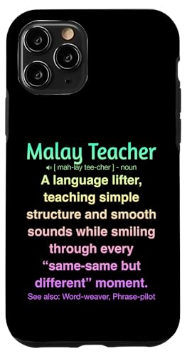 Malaiischer Lehrer Hülle für iPhone 11 Pro von Malay Teacher Gifts & Tees