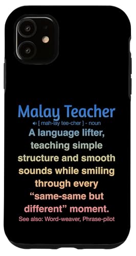 Malaiischer Lehrer Hülle für iPhone 11 von Malay Teacher Gifts & Tees