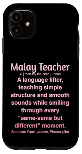 Malaiischer Lehrer Hülle für iPhone 11 von Malay Teacher Gifts & Tees