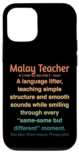 Malaiischer Lehrer Hülle für iPhone 12/12 Pro von Malay Teacher Gifts & Tees