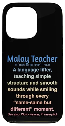 Malaiischer Lehrer Hülle für iPhone 13 Pro von Malay Teacher Gifts & Tees