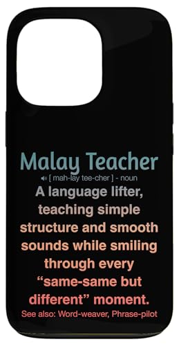 Malaiischer Lehrer Hülle für iPhone 13 Pro von Malay Teacher Gifts & Tees
