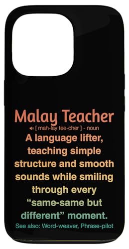 Malaiischer Lehrer Hülle für iPhone 13 Pro von Malay Teacher Gifts & Tees
