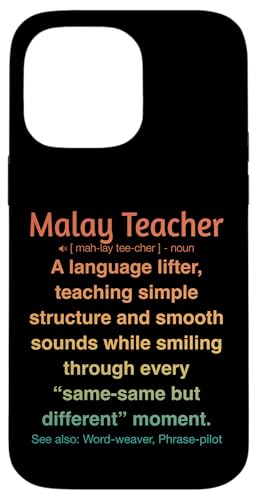 Malaiischer Lehrer Hülle für iPhone 14 Pro Max von Malay Teacher Gifts & Tees