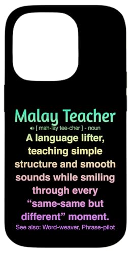 Malaiischer Lehrer Hülle für iPhone 14 Pro Malaiischer Lehrer Hülle für iPhone 14 Pro von Malay Teacher Gifts & Tees